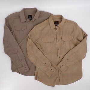 Prana Men's Casual Button Down Shirts (2) - both size SML